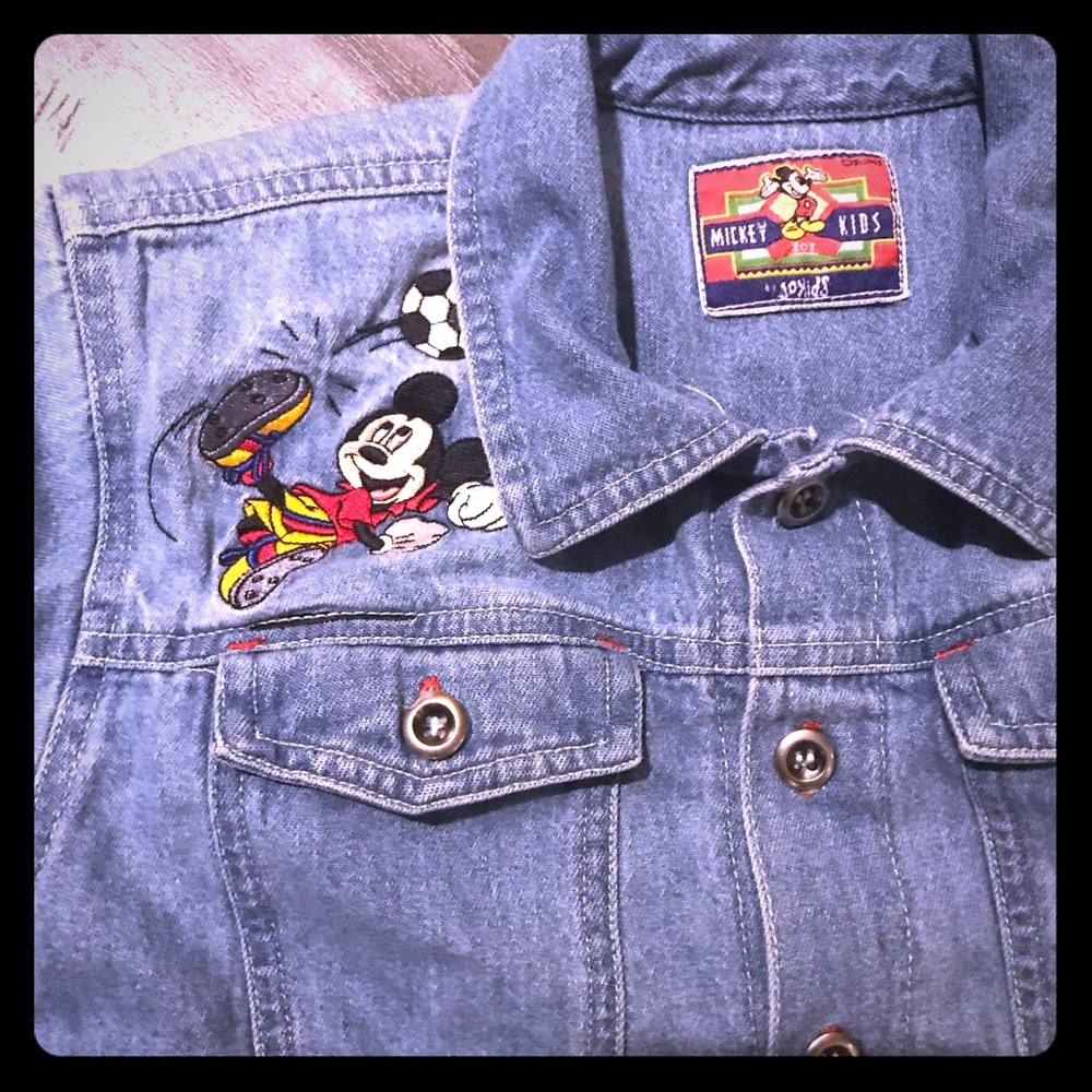 Denim Disney Jean Jacket #Goal Soccer theme